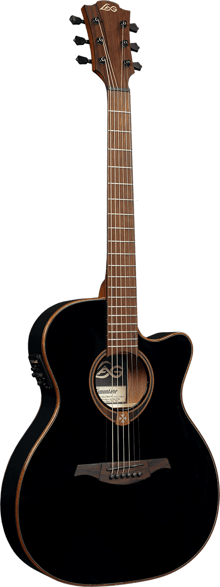 LAG T118ASCE Slim Cutaway Black