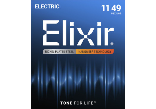 Elixir Nanoweb - Nickel Medium 11-49